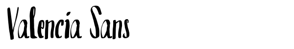Valencia Sans font preview
